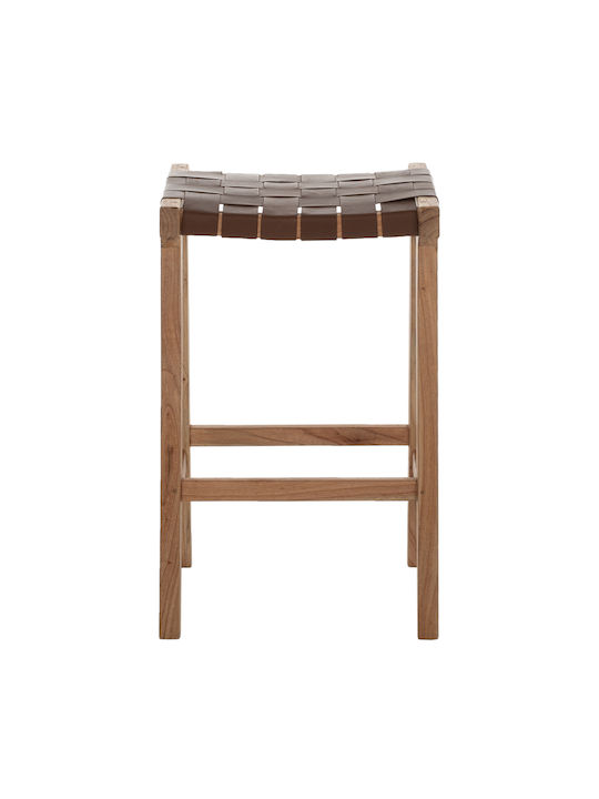 Stool Bar Wooden Natural 40x35x65cm