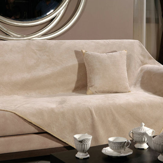 Beauty Home Art 8116 Chic Cuvertură Pentru Canapea 2 Locuri 180x250cm Bej