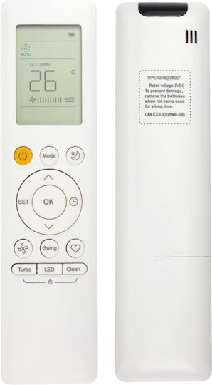 Midea RG10B(B)/BGEF Air Conditioner Remote Control