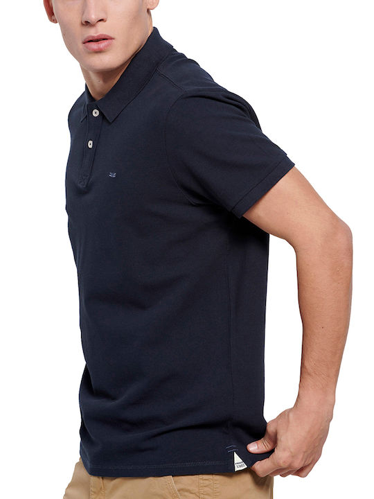 FBM007-00111 Polo Short Sleeve Blouse Navy Blue