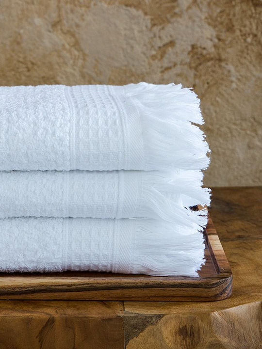 Nima Facecloth Dorinda 50x70cm White 3pcs Weight 500gr/m²