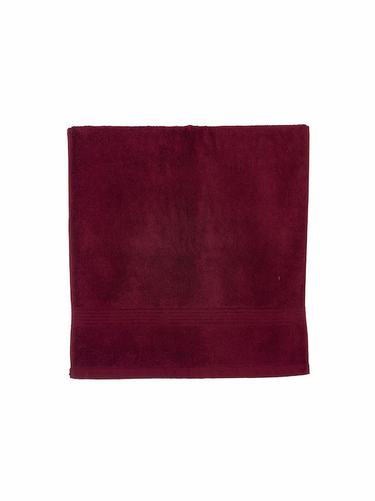 Nef-Nef Homeware Hand Towel Aegean 30x50cm Bordo Weight 500gr/m²