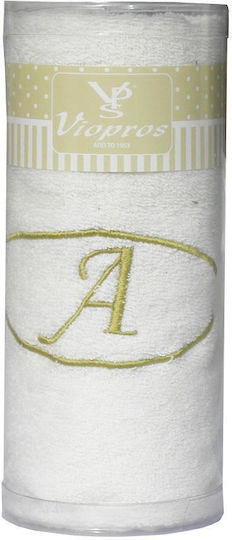 Viopros Pânză de față Monogramă P 50x100cm. Ecru Greutate 480gr/m²