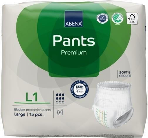 Abena Pants Premium Πάνες Βρακάκι Ακράτειας L1 Large 15τμχ