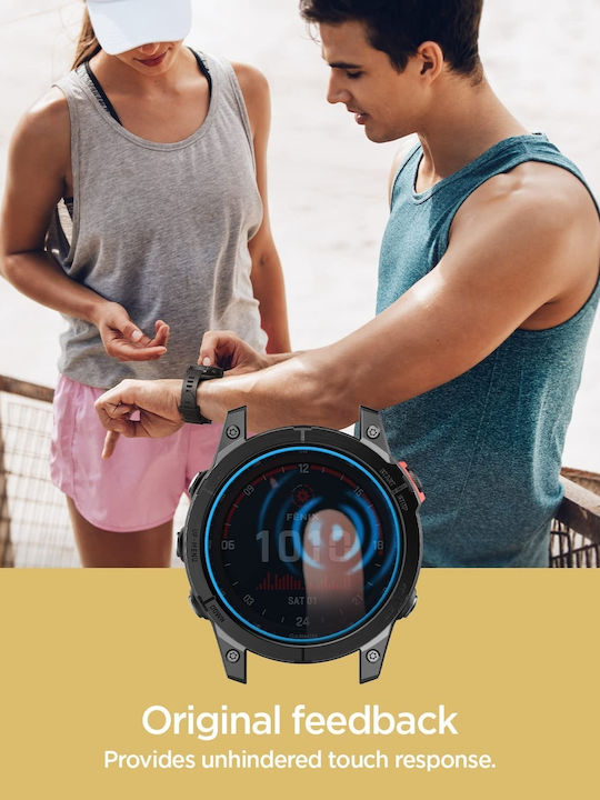 Spigen GLAS.tR EZ Fit Tempered Glass for the Garmin Fenix 7X 2pcs AGL04633