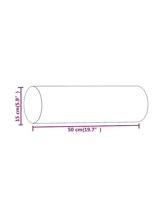 vidaXL Perna De Canapea Gri Închis 2 Buc 15x50 Cm