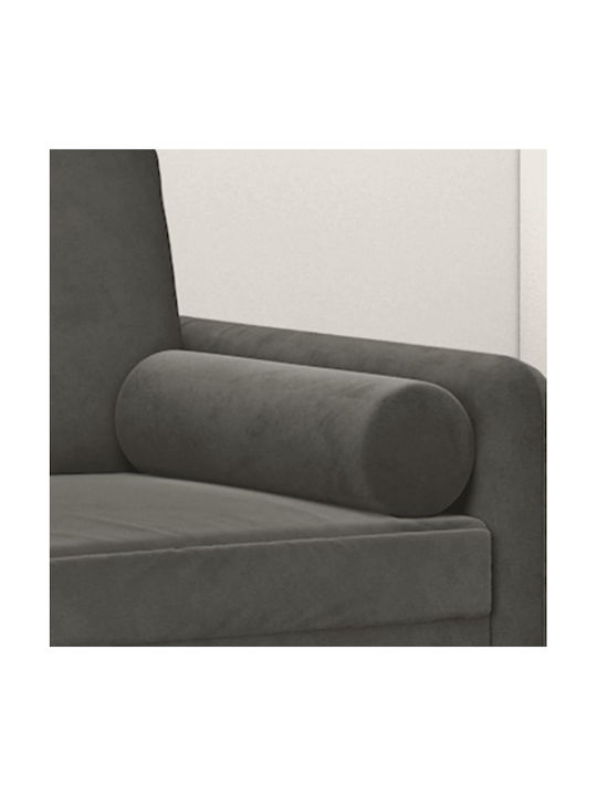 vidaXL Sofa-Kissen aus Samt Dunkelgrau 2 Stück 15x50cm