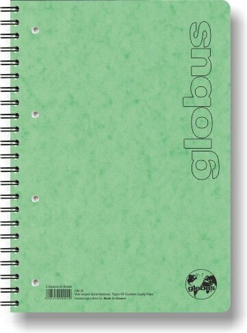Globus Spiral Caiet Cu dungi B5 1buc (Culori diverse)