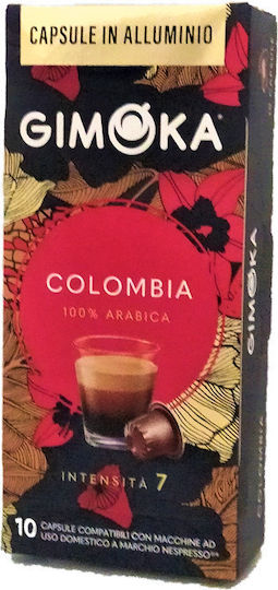 Gimoka Capsule Espresso Colombia Compatibile cu Mașina Nespresso 10capace