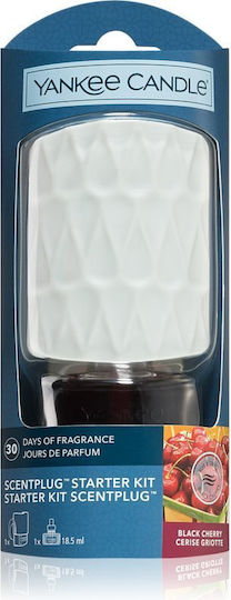 Yankee Candle Set Refill Liquids for Diffuser ScentPlug Starter Kit with Fragrance Black Cherry