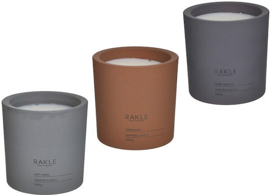 Click Scented Candle Jar with Scent Vanilla Brown 320gr 1pcs