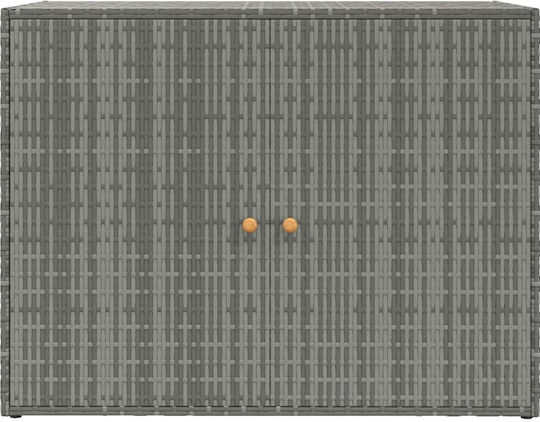 Δίφυλλη Ντουλάπα Μεταλλική Γκρι 100x55.5x80εκ.
