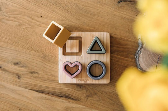 Ξύλινο Παιδικό Puzzle Σφηνώματα 4pcs FreeOn
