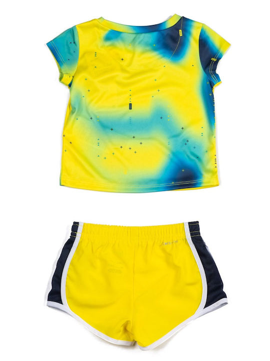 Nike Kids Set with Shorts Summer 2pcs Yellow