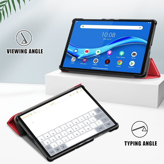 Tri-Fold Klappdeckel Rote (Lenovo Tab M10 Plus 10.3")