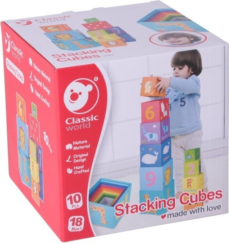 Classic World Παιχνίδι Στοίβαξης Stacking Pyramid για 18+ Μηνών