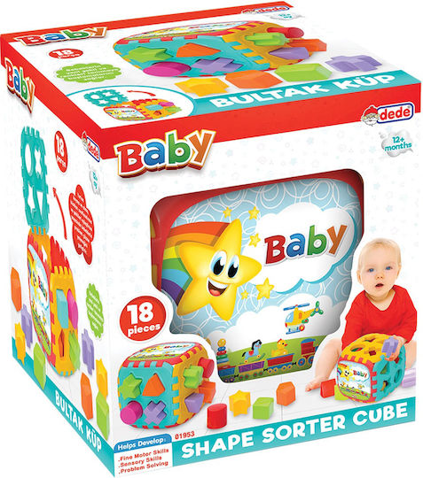 Dede Jucărie de Sortare a Formelor Cub cu Forme pentru 12++ Luni