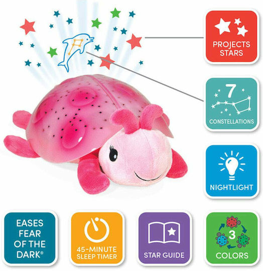 Cloud b Sleep Toy Twilight Ladybug Projector made of Fabric with White Noise and Light for 0++ Months