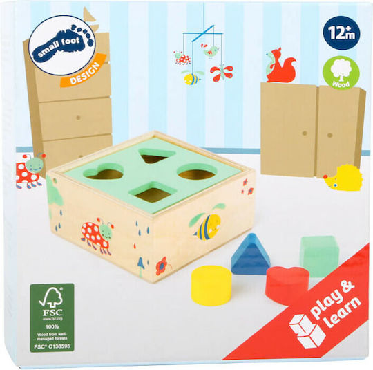 Small Foot Formensortierspiel Bildungswürfel Move it aus Holz für 12++ Monate
