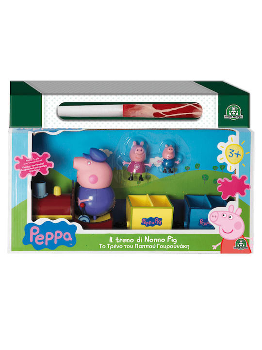 Παιχνιδολαμπάδα Peppa Pig Το Τρένο του Παππού Γουρουνάκι για 3+ Ετών Giochi Preziosi