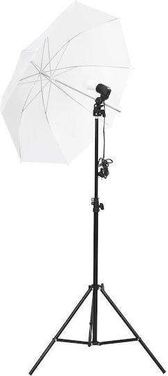 vidaXL Σετ Φώτα, Φόντο & Ανακλαστήρας Lighting Kit for Studio