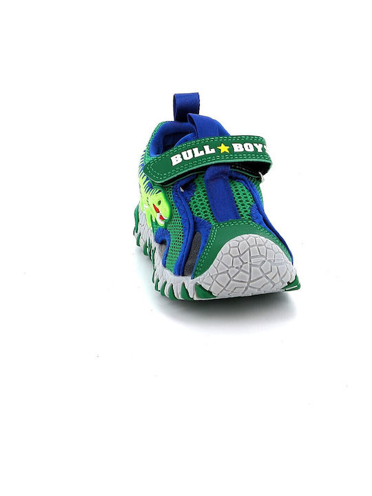 Shoe Sandals T-Rex with Velcro & Lights Green