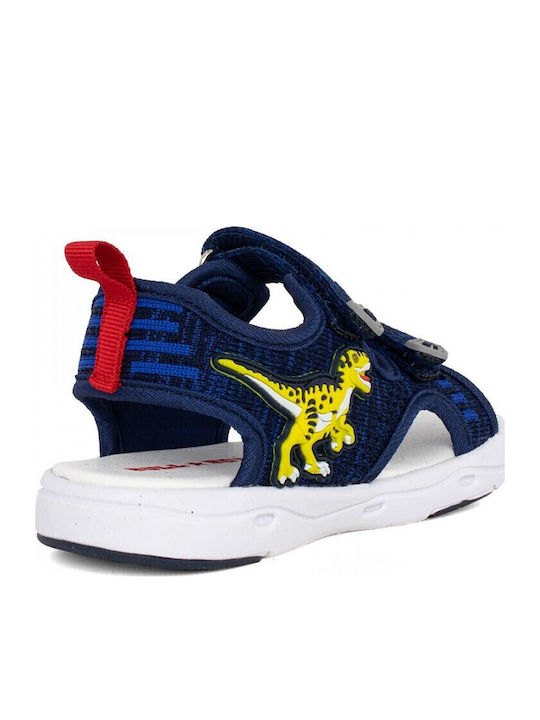 Kids' Sandals Dinosaur with Velcro & Lights Navy Blue