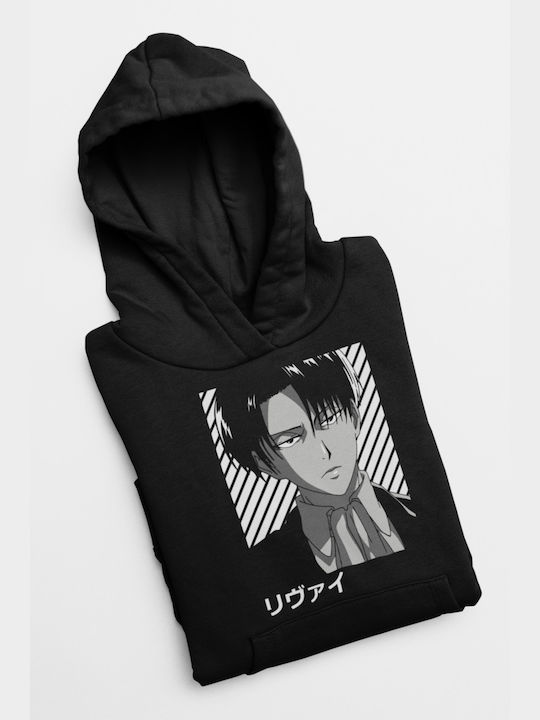 Levi Ackerman Hoodie Attack on Titan Black 7517