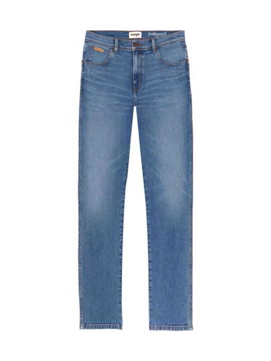 The Marverick Men's Elastic Jeans Pants With Slim Fit Light Blue