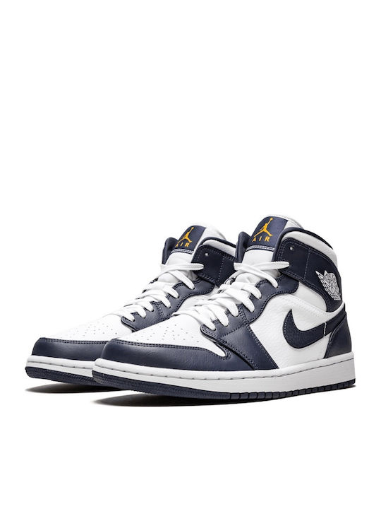 Air  1 Мъжки Маратонки White / Metallic Gold / Obsidian