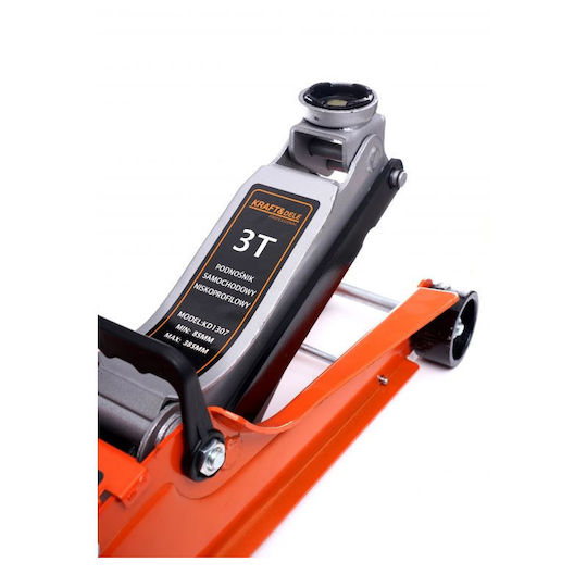 Kraft & Dele Hyrdaulic Crick cutie de scule cu Capacitate de Ridicare până la 38.5cm și Încărcătură de Greutate până la 2.5 Tone Cric Hidraulic pentru Ridicare Auto 2.5Ton