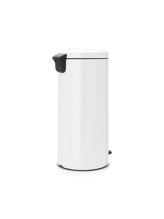 Brabantia NewIcon Waste Bin Waste made of Stainless Steel with Pedal White 30lt 1pcs