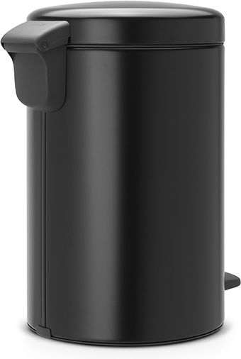 Brabantia Κάδος NewIcon Pedal Απορριμμάτων από Ανοξείδωτο Ατσάλι με Πεντάλ Black Matt 12lt