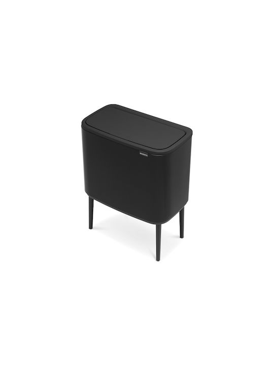 Brabantia Bo Κάδος Απορριμμάτων από Ανοξείδωτο Ατσάλι Matt Black 36lt