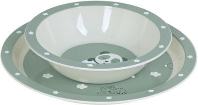 Safta Feeding Set Dormilon made of Plastic Green 4pcs