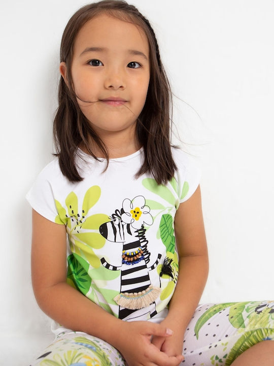 Mayoral Kids Blouse Short Sleeve White