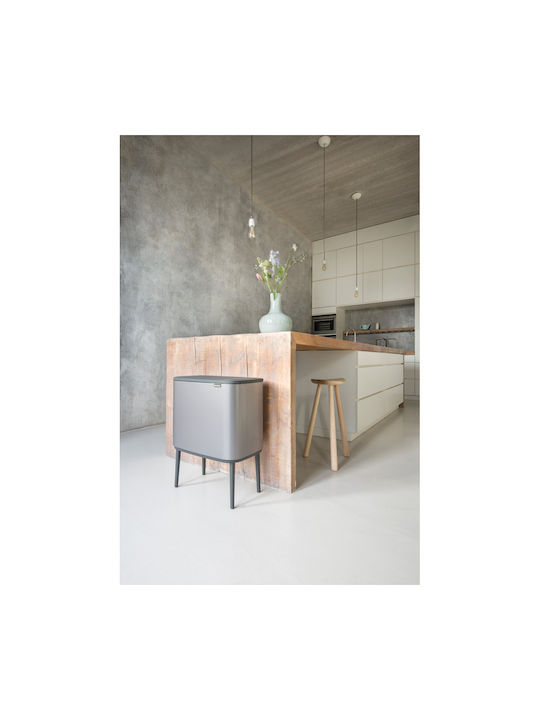 Brabantia Bo Waste Bin 34lt Platinum