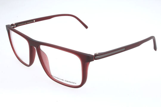 Porsche Design Männlich Kunststoff Brillenrahmen Rot P8299 B