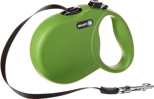 Alcott Foldable Dog Leash/Lead Strap Wanderer in Green color 5m up to 30kg