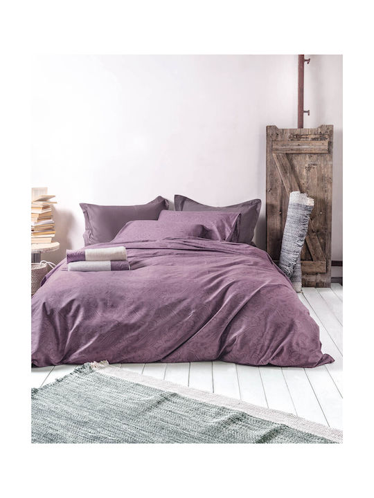 Rythmos Charisma Pillowcase Set Purple 50x70cm.