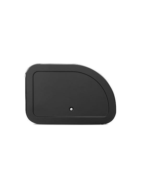 Brabantia Roll Top Ψωμιέρα με Καπάκι Μεταλλική Matt Black 44.5x26.2x17.3cm