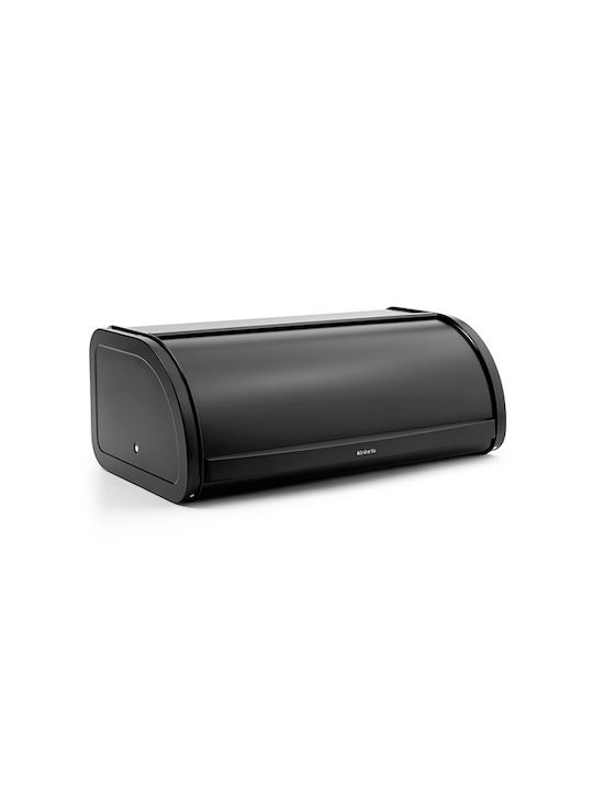 Brabantia Roll Top Cutie de pâine cu capac Metalic Matt Black 44.5x26.2x17.3cm