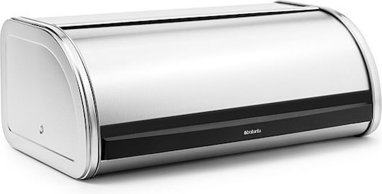 Brabantia Roll Top Ψωμιέρα με Καπάκι Μεταλλική Matt Steel