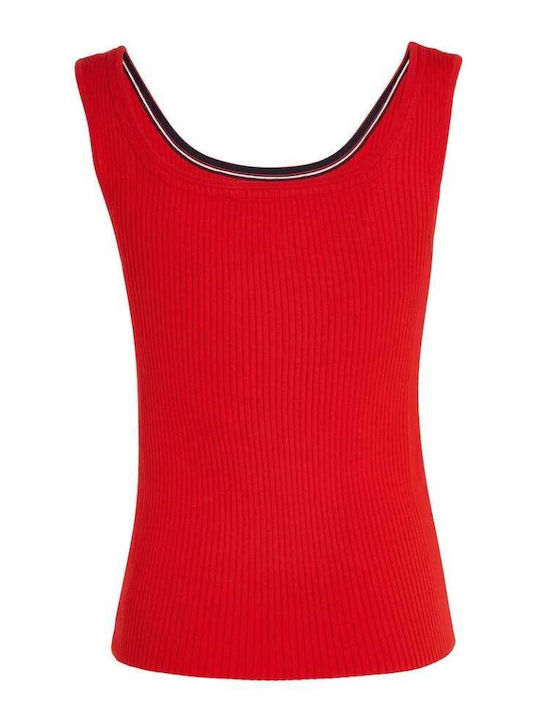 Tommy Hilfiger Women's Athletic Blouse Sleeveless Fireworks