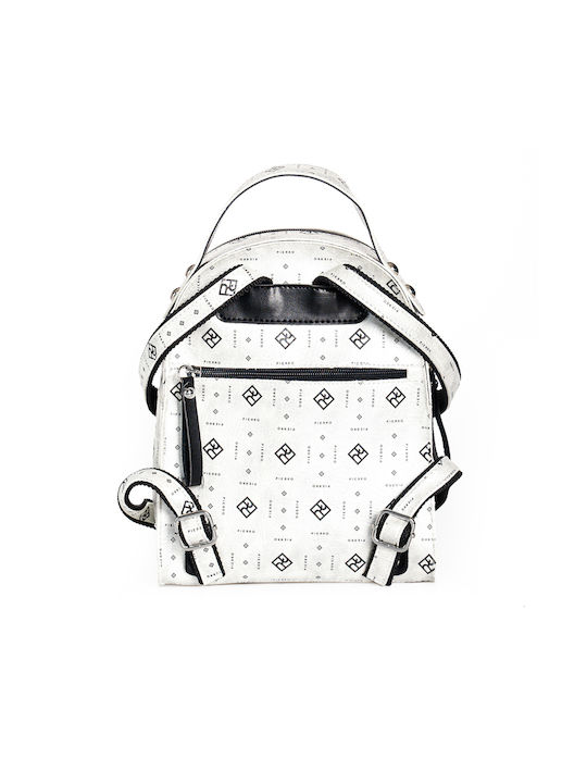 Pierro Accessories Damen Tasche Rucksack Logo Pearl