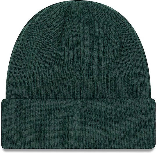 Ribbed Beanie Cap Green