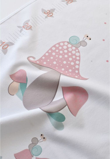 Bi Baby Happy Snail Водоустойчива Подложка Бял 50x75см.