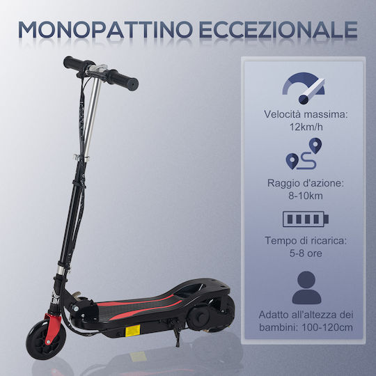 HomCom Electric Children's Scooter with 12km/h Max Speed in Black Color