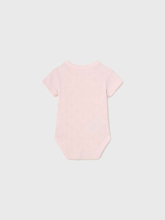 Mayoral Baby Bodysuit Underwear Set Short-Sleeved Pink