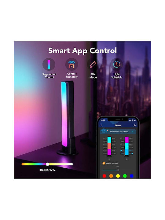 Govee Flow Plus Bluetooth/WiFi Dekorative Lampe Bar Schwarz 2Stück